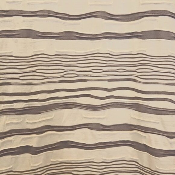 Doe & Rae Cardigan Top Size Small New Striped Flowy Textured Stretch Office - Picture 8 of 11